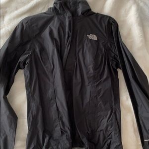 North face rain jacket black